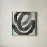 Swirl by Albena Hristova. Shown in a natural wood glass frame for a timeless modern aesthetic. Available as an archival giclee rolled canvas, fine art paper, or poster print. SKU 63830a.