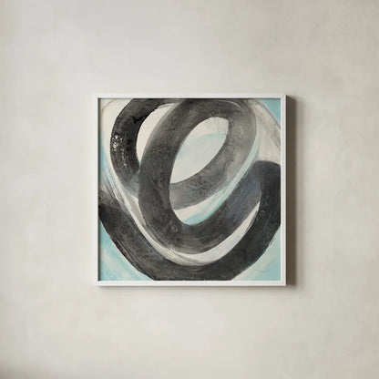 Swirl by Albena Hristova. Shown in a crisp white glass frame for a clean and minimalist style. Available as an archival giclee rolled canvas, fine art paper, or poster print. SKU 63830a.