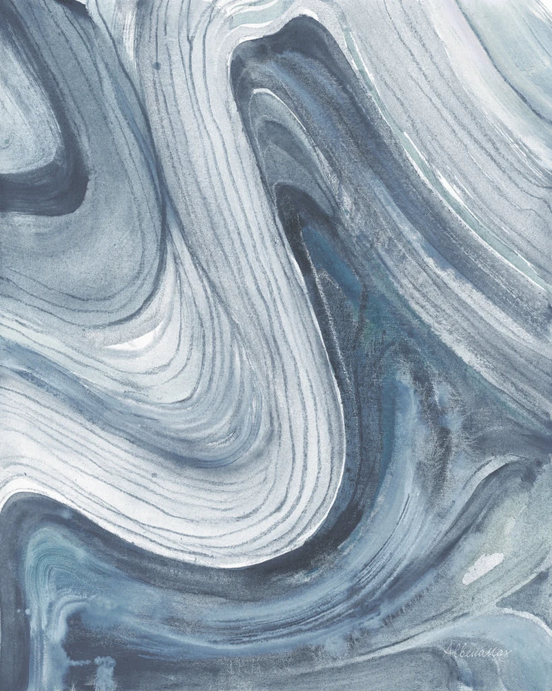 Swirl II Blue Gray by Albena Hristova