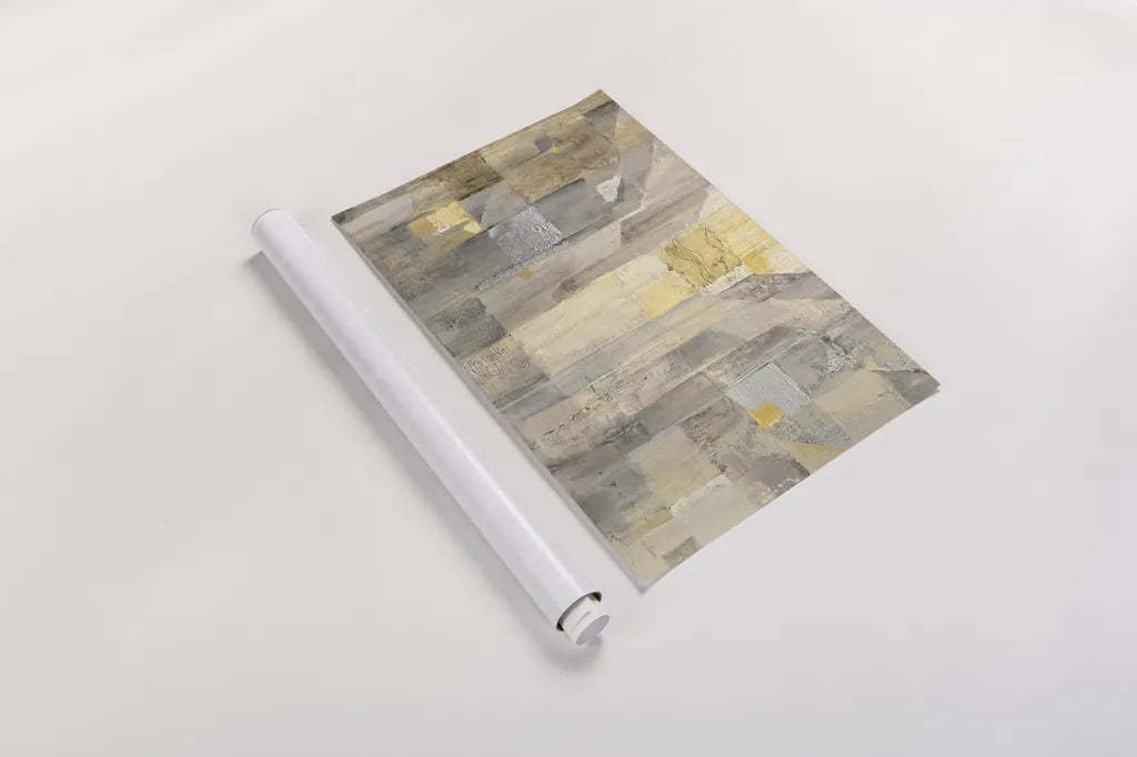 The Gold Square Crop by Albena Hristova. shown as a rolled paper print. Available as archival giclee rolled canvas, fine art paper, or poster print. SKU 23600i.