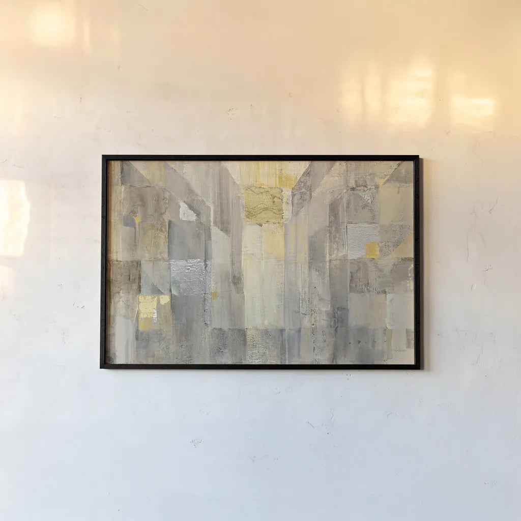 The Gold Square Crop by Albena Hristova. shown as a paper print in a black flame. Available as a archival giclee rolled canvas, fine art paper, or poster print. SKU 23600i.