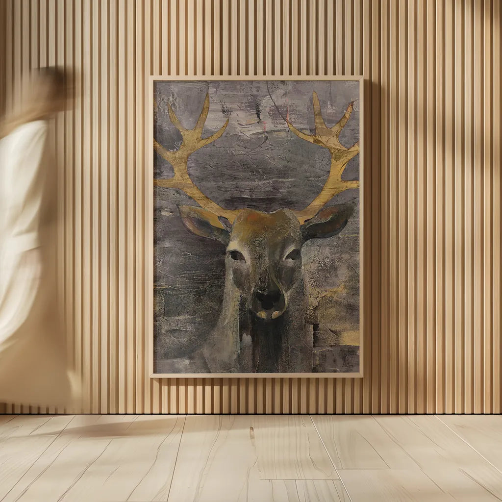 The Leader Gold Crop by Albena Hristova. shown as over sized large wall art. Available as an archival giclee rolled canvas, fine art paper, or poster print. SKU 20863h.