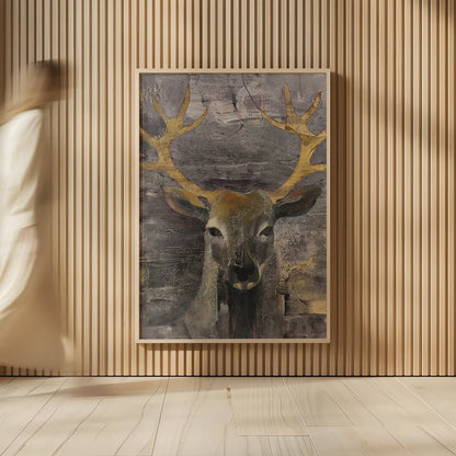 The Leader Gold Crop by Albena Hristova. shown as over sized large wall art. Available as an archival giclee rolled canvas, fine art paper, or poster print. SKU 20863h.