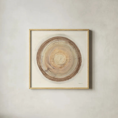 Through The Years I by Albena Hristova. Shown in a natural wood glass frame for a timeless modern aesthetic. Available as an archival giclee rolled canvas, fine art paper, or poster print. SKU 58266a.