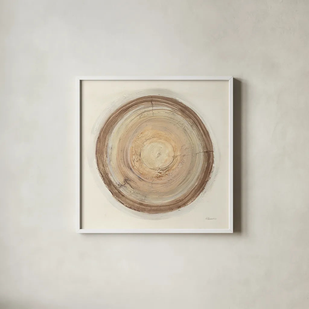 Through The Years I by Albena Hristova. Shown in a crisp white glass frame for a clean and minimalist style. Available as an archival giclee rolled canvas, fine art paper, or poster print. SKU 58266a.