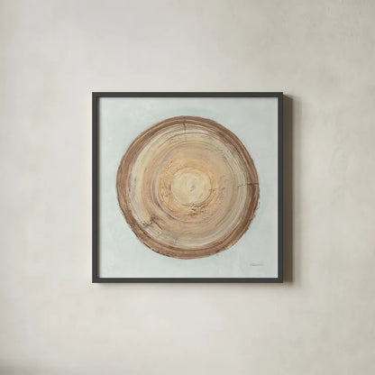 Through The Years I Blue by Albena Hristova. Shown in a sleek black glass frame for a contemporary gallery look. Available as an archival giclee rolled canvas, fine art paper, or poster print. SKU 59130a.