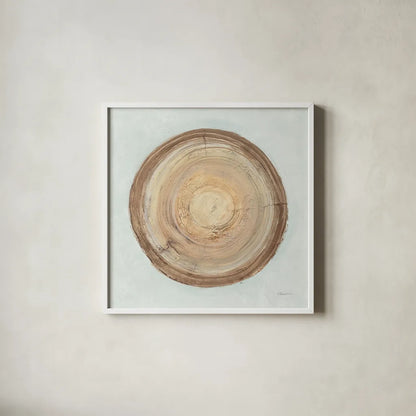 Through The Years I Blue by Albena Hristova. Shown in a crisp white glass frame for a clean and minimalist style. Available as an archival giclee rolled canvas, fine art paper, or poster print. SKU 59130a.