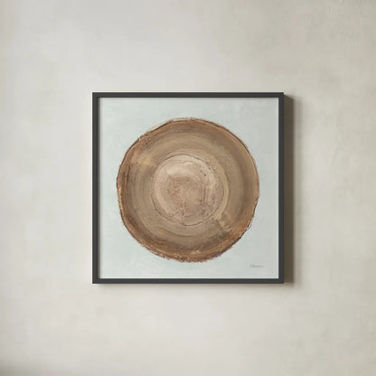 Through The Years II Blue by Albena Hristova. Shown in a sleek black glass frame for a contemporary gallery look. Available as an archival giclee rolled canvas, fine art paper, or poster print. SKU 59131a.