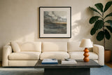 Thunder Road by Albena Hristova. Displayed in a glass frame with matte in a clean modern living room. Available as an archival giclee rolled canvas, fine art paper, or poster print. SKU 57915a.