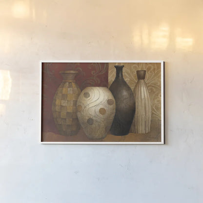 Timeless Vessels by Albena Hristova. shown as a paper print in a white frame. Available as a archival giclee rolled canvas, fine art paper, or poster print. SKU 6824i.