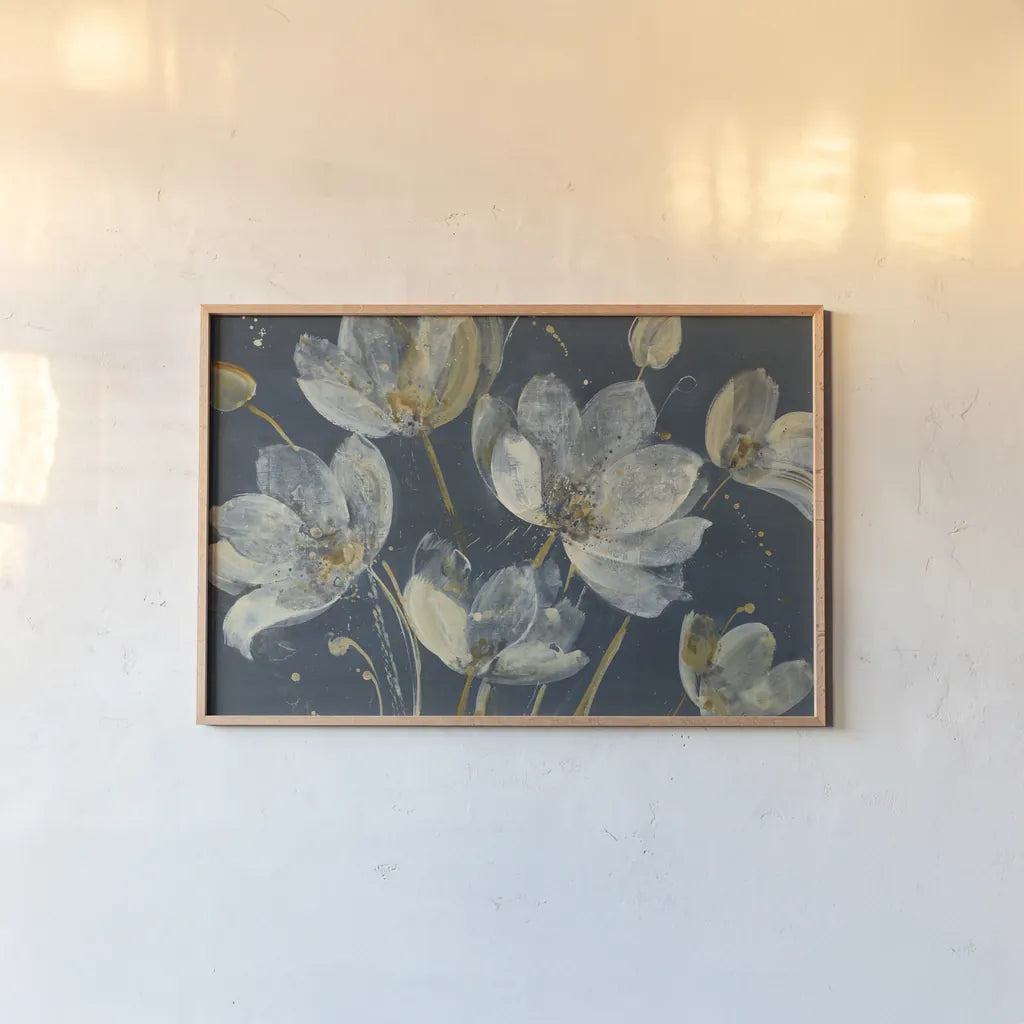 Translucent Garden by Albena Hristova. shown as a paper print in a natural frame. Available as a archival giclee rolled canvas, fine art paper, or poster print. SKU 32247i.