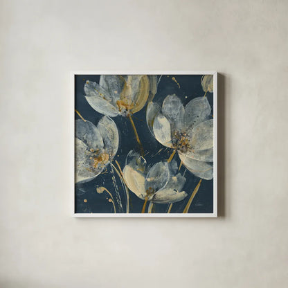 Translucent Garden Crop by Albena Hristova. Shown in a crisp white glass frame for a clean and minimalist style. Available as an archival giclee rolled canvas, fine art paper, or poster print. SKU 32247a.