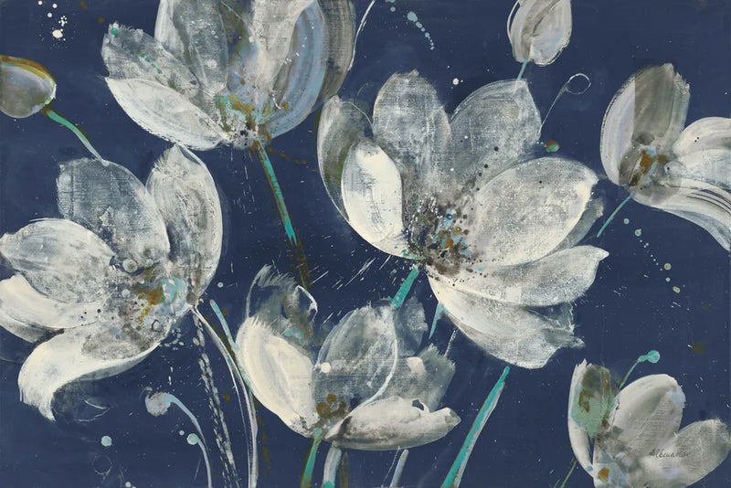 Translucent Garden with Light Blue by Albena Hristova. SKU 71361i. Archival Giclee Fine art print for wall decor.