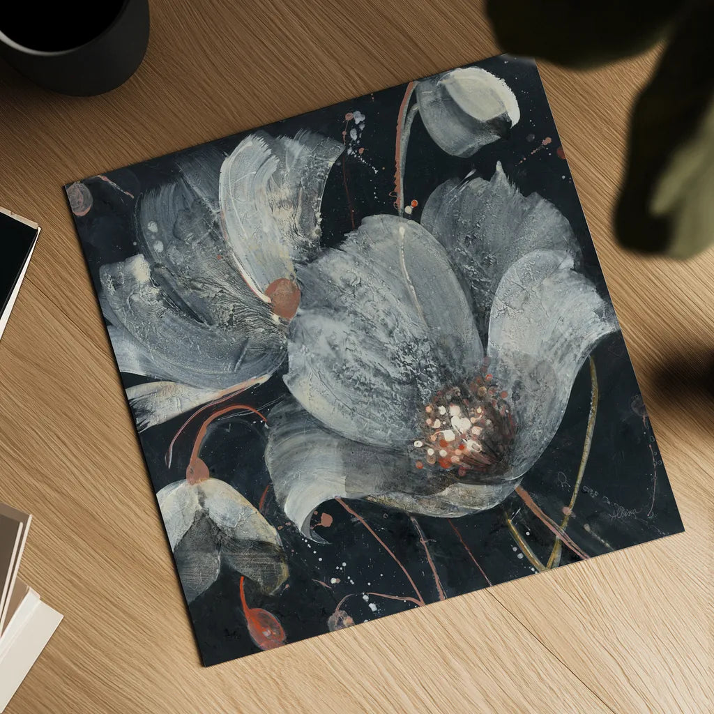 Translucent Poppies by Albena Hristova. Shown as a detailed flat fine art print, highlighting archival giclee quality. Available as an archival giclee rolled canvas, fine art paper, or poster print. SKU 34623a.