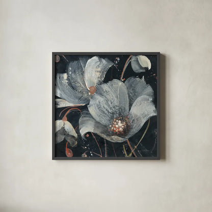 Translucent Poppies by Albena Hristova. Shown in a sleek black glass frame for a contemporary gallery look. Available as an archival giclee rolled canvas, fine art paper, or poster print. SKU 34623a.