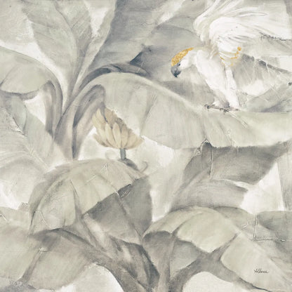 Tropical Canopy II Neutral Gold Sq by Albena Hristova. SKU 83676a. Archival Giclee Fine art print for wall decor.