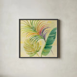 Tropical Delight II by Albena Hristova. Shown in a sleek black glass frame for a contemporary gallery look. Available as an archival giclee rolled canvas, fine art paper, or poster print. SKU 26518a.