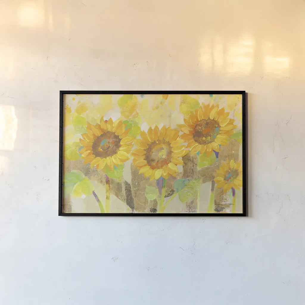 Turn to the Sun by Albena Hristova. shown as a paper print in a black flame. Available as a archival giclee rolled canvas, fine art paper, or poster print. SKU 23495i.