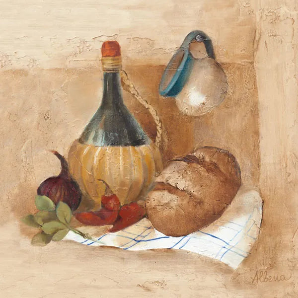 Tuscan Table II by Albena Hristova. SKU 6371a. Archival Giclee Fine art print for wall decor.