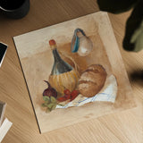 Tuscan Table II by Albena Hristova. Shown as a detailed flat fine art print, highlighting archival giclee quality. Available as an archival giclee rolled canvas, fine art paper, or poster print. SKU 6371a.