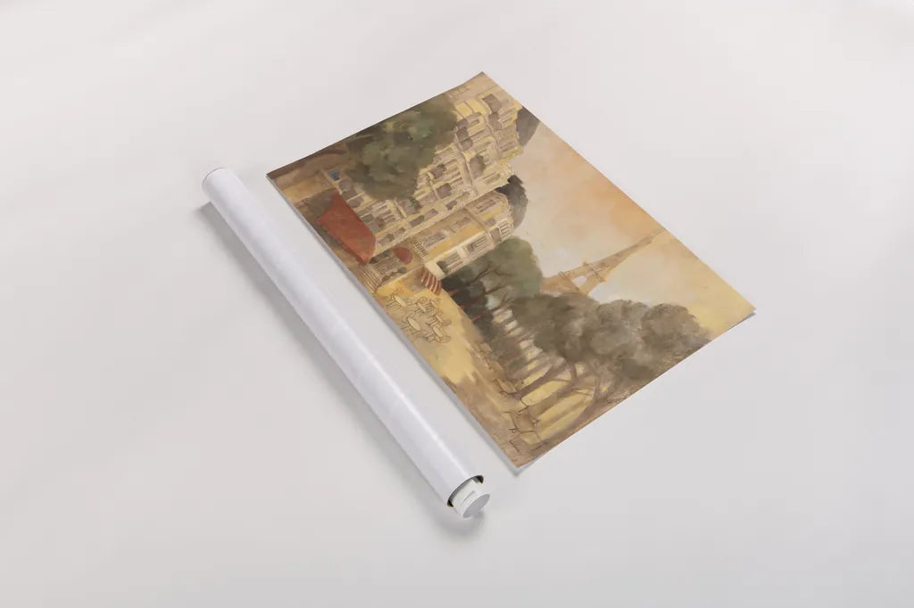 Twilight From the Balcony by Albena Hristova. shown as a rolled paper print. Available as archival giclee rolled canvas, fine art paper, or poster print. SKU 55385i.