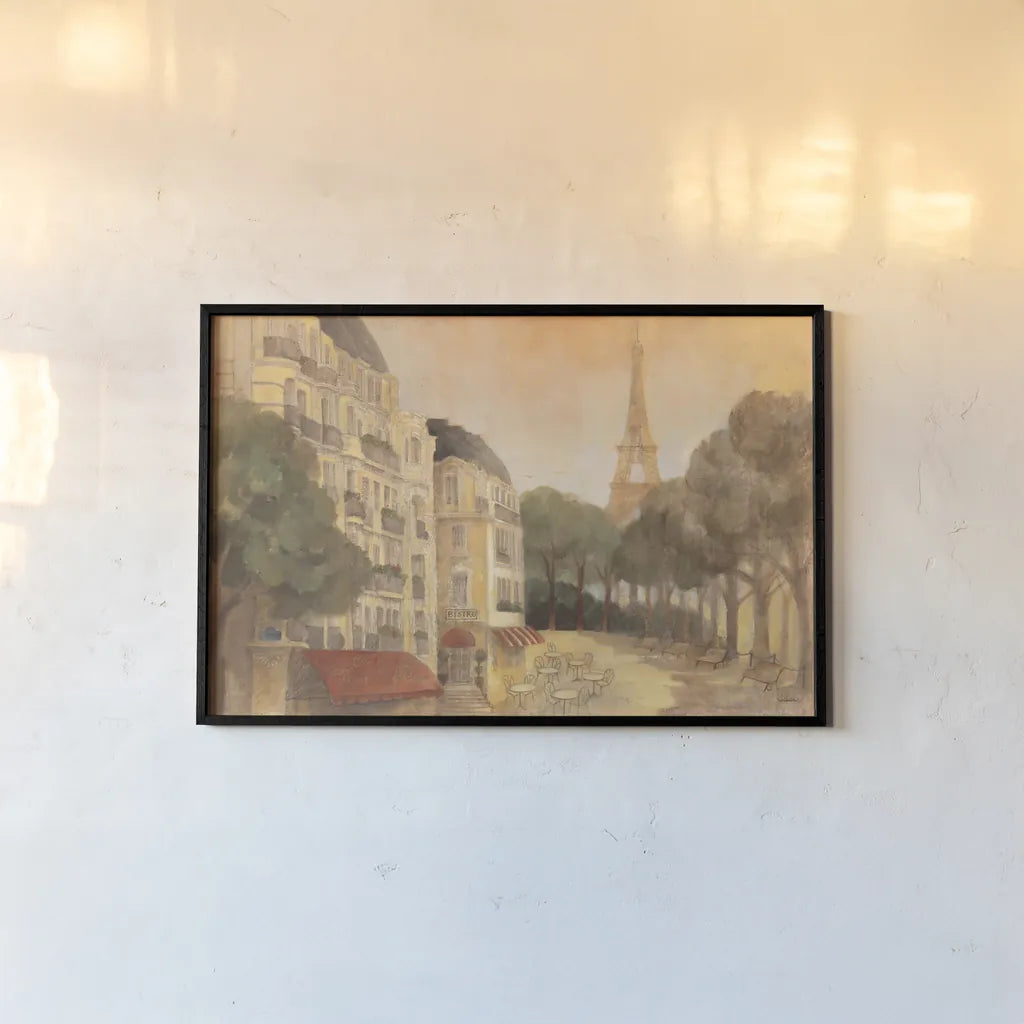 Twilight From the Balcony by Albena Hristova. shown as a paper print in a black flame. Available as a archival giclee rolled canvas, fine art paper, or poster print. SKU 55385i.