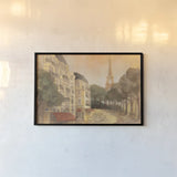 Twilight From the Balcony by Albena Hristova. shown as a paper print in a black flame. Available as a archival giclee rolled canvas, fine art paper, or poster print. SKU 55385i.