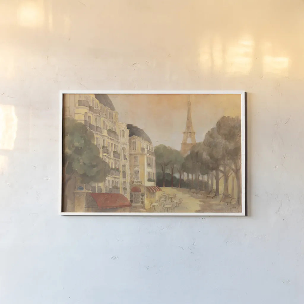 Twilight From the Balcony by Albena Hristova. shown as a paper print in a white frame. Available as a archival giclee rolled canvas, fine art paper, or poster print. SKU 55385i.