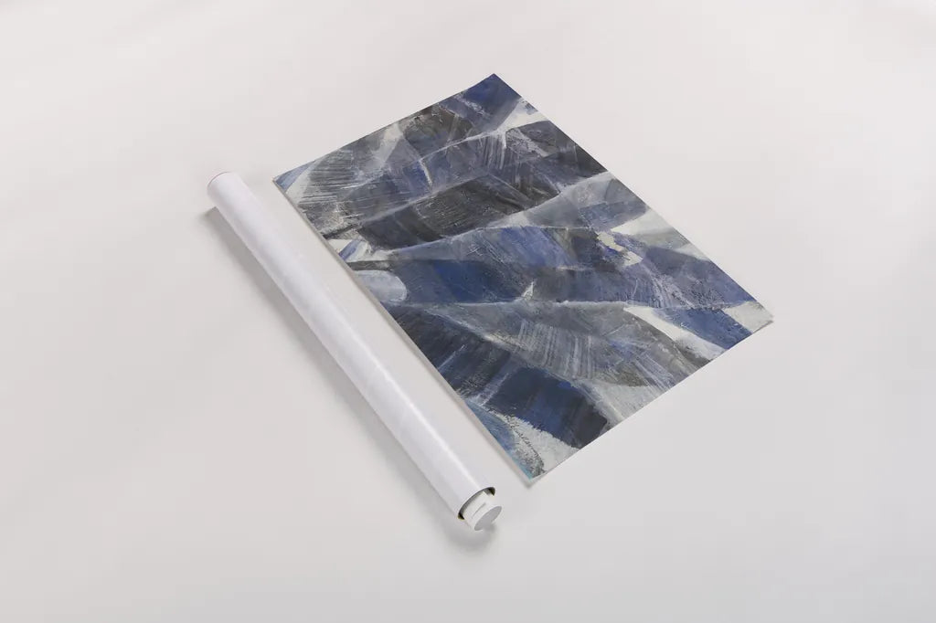 Twilight Palms by Albena Hristova. shown as a rolled paper print. Available as archival giclee rolled canvas, fine art paper, or poster print. SKU 70618i.