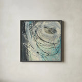 Twister by Albena Hristova. Shown in a sleek black glass frame for a contemporary gallery look. Available as an archival giclee rolled canvas, fine art paper, or poster print. SKU 21374a.