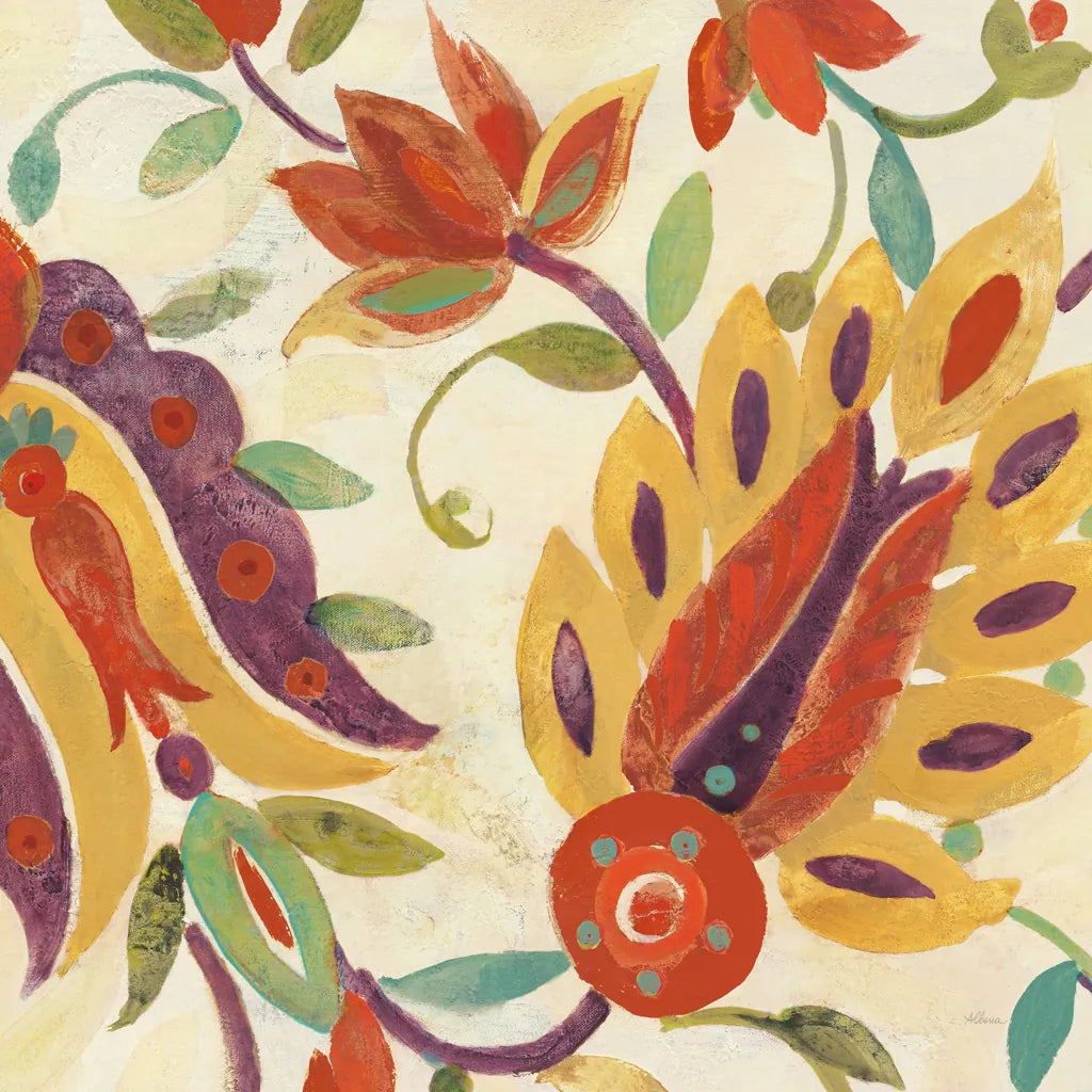 Two Step Spice and Purple v2 Crop by Albena Hristova. SKU 43119a. Archival Giclee Fine art print for wall decor.