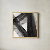 Under the Bridge IV Dark Crop by Albena Hristova. Shown in a natural wood glass frame for a timeless modern aesthetic. Available as an archival giclee rolled canvas, fine art paper, or poster print. SKU 68430a.