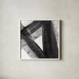 Under the Bridge IV Dark Crop by Albena Hristova. Shown in a crisp white glass frame for a clean and minimalist style. Available as an archival giclee rolled canvas, fine art paper, or poster print. SKU 68430a.