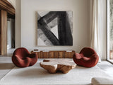 Under the Bridge IV Dark Crop by Albena Hristova. Shown as extra-large giant wall art in a modern living room. Available as an archival giclee rolled canvas, fine art paper, or poster print. SKU 68430a.