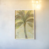 Under the Palm by Albena Hristova. shown as a paper print in a white frame. Available as a archival giclee rolled canvas, fine art paper, or poster print. SKU 31271h.