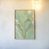 Under the Palms I by Albena Hristova. shown as a paper print in a natural frame. Available as a archival giclee rolled canvas, fine art paper, or poster print. SKU 38263h.