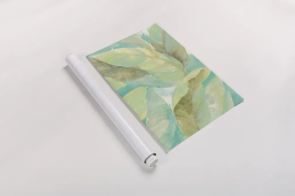 Under the Palms II by Albena Hristova. shown as a rolled paper print. Available as archival giclee rolled canvas, fine art paper, or poster print. SKU 38264h.