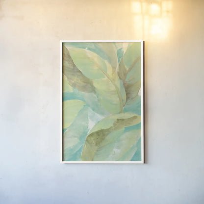 Under the Palms II by Albena Hristova. shown as a paper print in a white frame. Available as a archival giclee rolled canvas, fine art paper, or poster print. SKU 38264h.