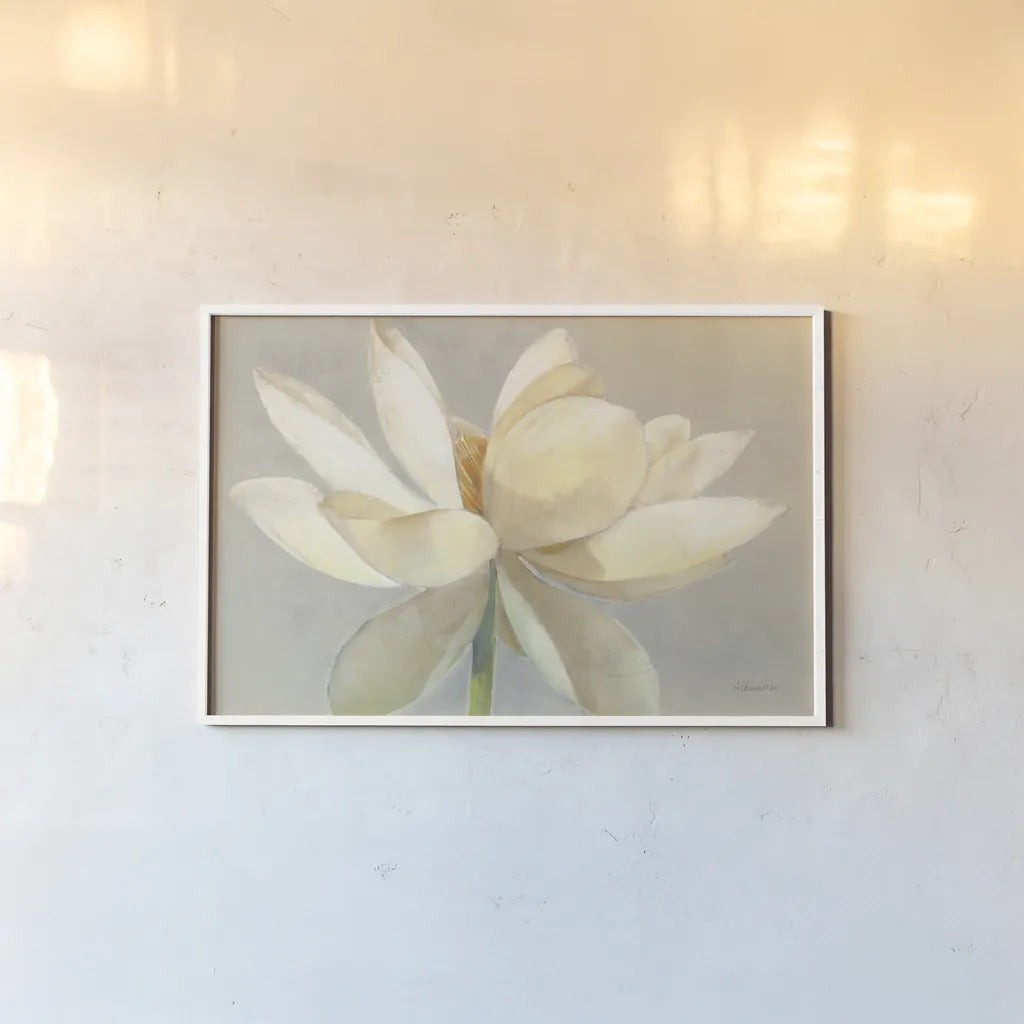 Unfolding Light by Albena Hristova. shown as a paper print in a white frame. Available as a archival giclee rolled canvas, fine art paper, or poster print. SKU 67864i.