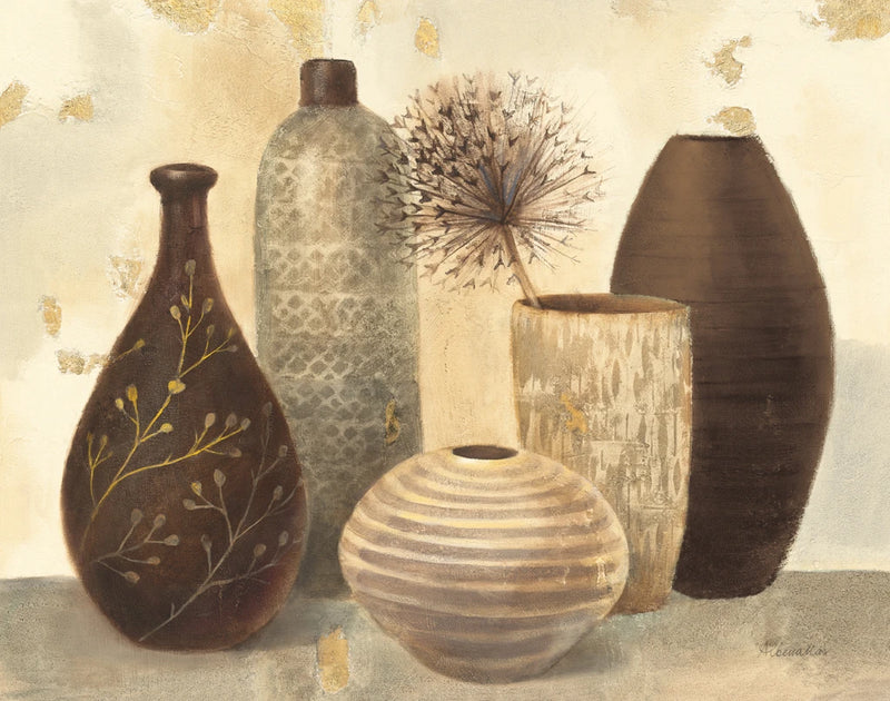 Vessel Still Life Golden II by Albena Hristova