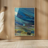 View of the Coast II by Albena Hristova. shown as over sized large wall art. Available as an archival giclee rolled canvas, fine art paper, or poster print. SKU 27262h.