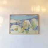 Wasatch by Albena Hristova. shown as a paper print in a natural frame. Available as a archival giclee rolled canvas, fine art paper, or poster print. SKU 20047i.