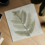 Watercolor Forest Ferns I by Albena Hristova. Shown as a detailed flat fine art print, highlighting archival giclee quality. Available as an archival giclee rolled canvas, fine art paper, or poster print. SKU 86701a.
