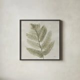 Watercolor Forest Ferns I by Albena Hristova. Shown in a sleek black glass frame for a contemporary gallery look. Available as an archival giclee rolled canvas, fine art paper, or poster print. SKU 86701a.