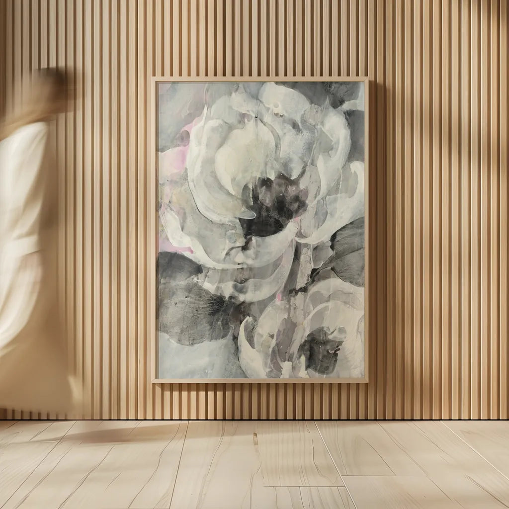 White Delight II by Albena Hristova. shown as over sized large wall art. Available as an archival giclee rolled canvas, fine art paper, or poster print. SKU 57918h.