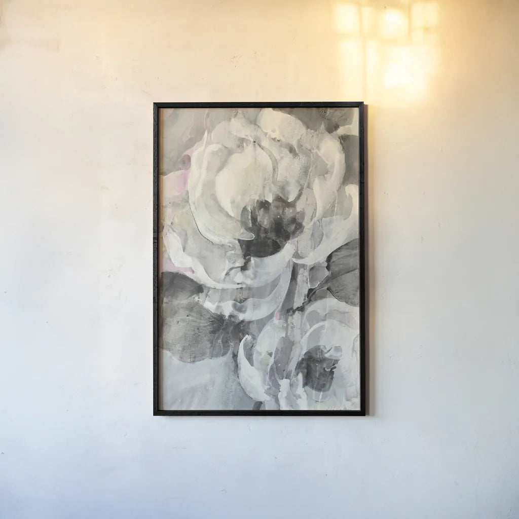 White Delight II by Albena Hristova. shown as a paper print in a black flame. Available as a archival giclee rolled canvas, fine art paper, or poster print. SKU 57918h.