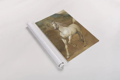 White Knight Crop by Albena Hristova. shown as a rolled paper print. Available as archival giclee rolled canvas, fine art paper, or poster print. SKU 6264h.