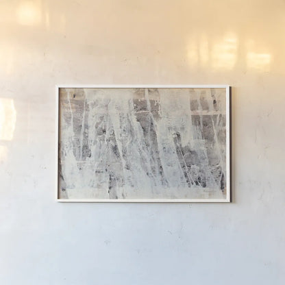 White Out by Albena Hristova. shown as a paper print in a white frame. Available as a archival giclee rolled canvas, fine art paper, or poster print. SKU 54065i.