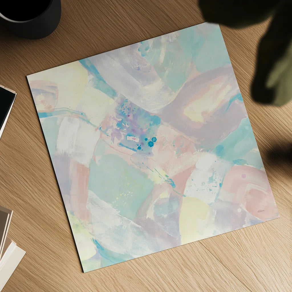 White Rock I Pastel by Albena Hristova. Shown as a detailed flat fine art print, highlighting archival giclee quality. Available as an archival giclee rolled canvas, fine art paper, or poster print. SKU 48320a.