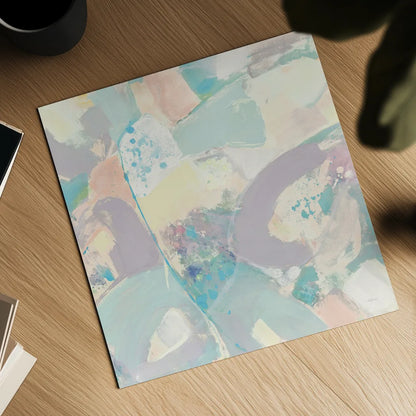 White Rock II Pastel by Albena Hristova. Shown as a detailed flat fine art print, highlighting archival giclee quality. Available as an archival giclee rolled canvas, fine art paper, or poster print. SKU 48321a.